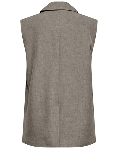 Only - ONLLinda Oversize Waistcoat - Major Brown/ Melange
